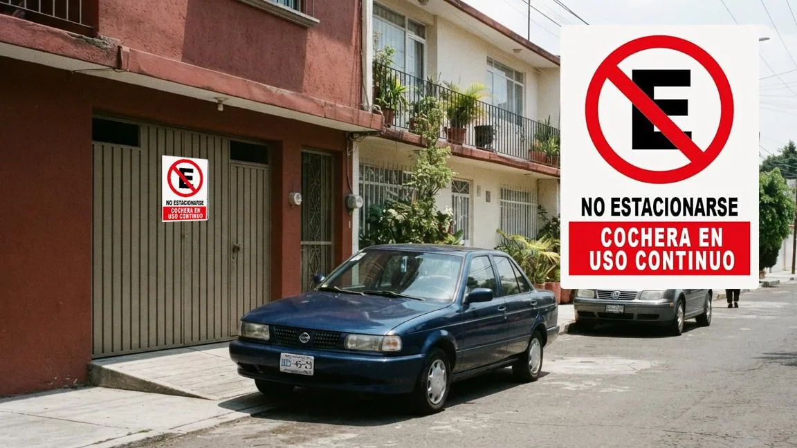 ¿Puede mi vecino estacionarse afuera de mi casa?... Esto dice la ley en México
