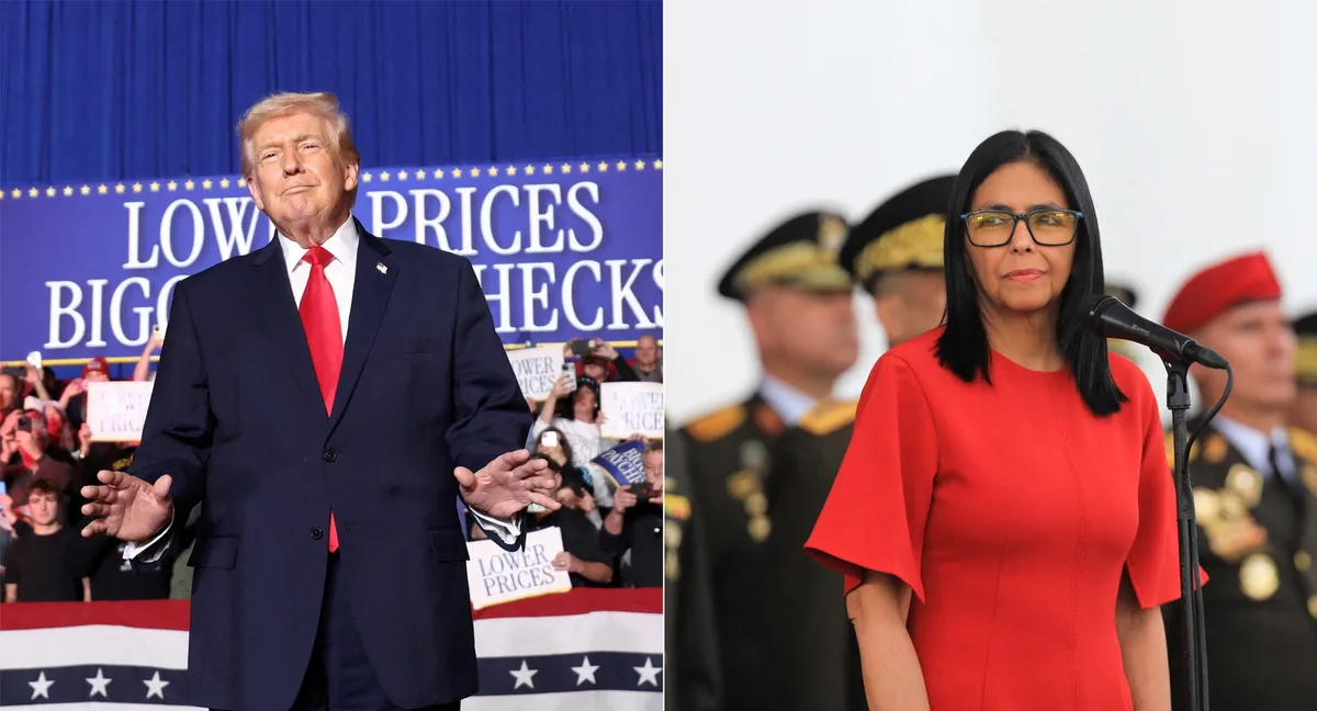 Trump se reúne com Delcy Rodríguez em 1º encontro desde captura de Maduro