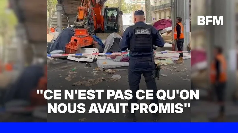 Des collectifs dénoncent les nouvelles méthodes d'évacuations des campements de sans-abri à Paris