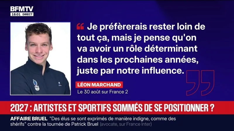 Léon Marchand critiqué pour avoir refusé de prendre position politiquement: "On ne s'attendait pas à une telle violence", déclare Cédric Callier, journaliste à Sport24 et au Figaro