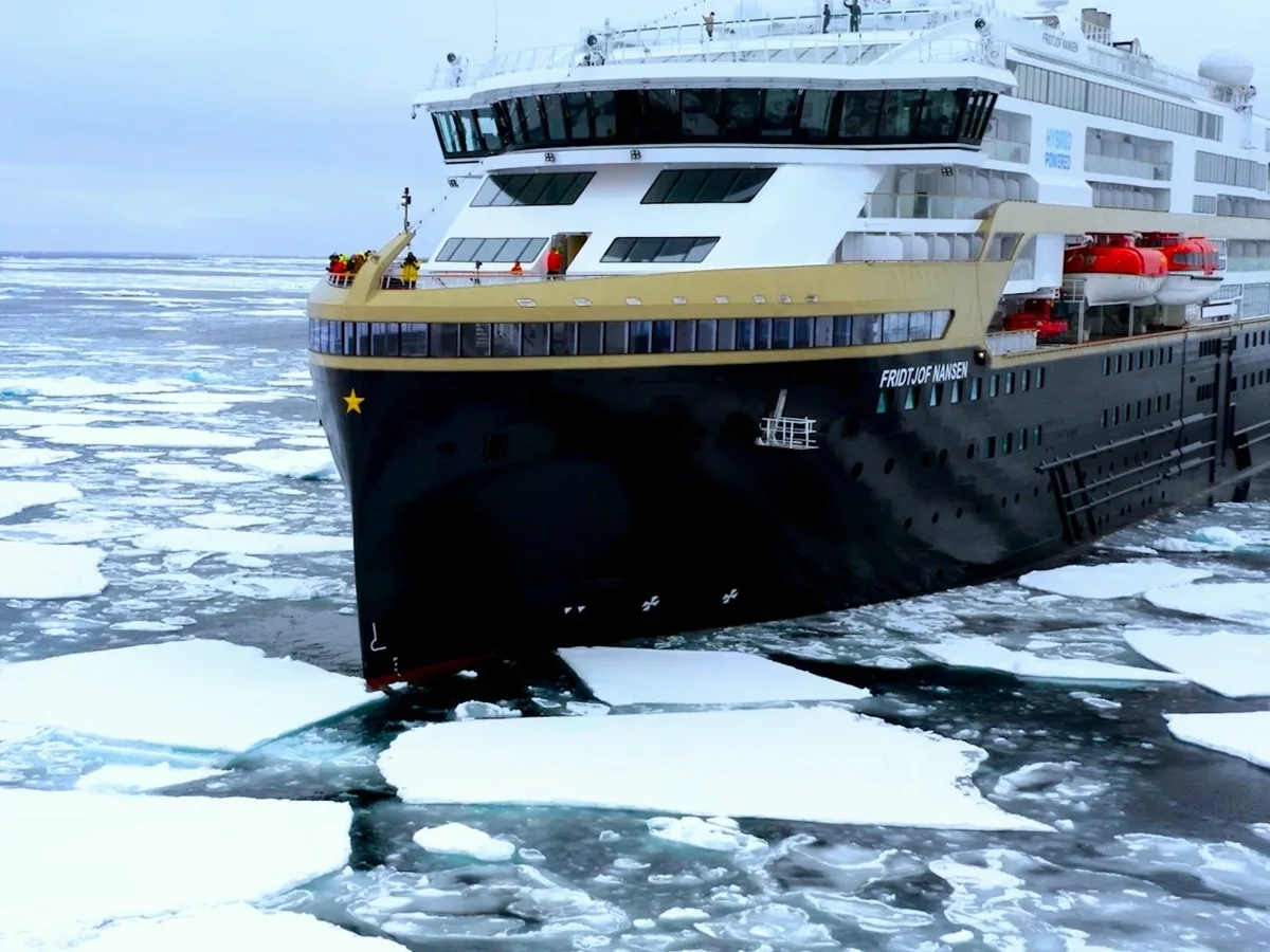 How a cruise ship navigates Greenland's icebergs and extreme Arctic conditions