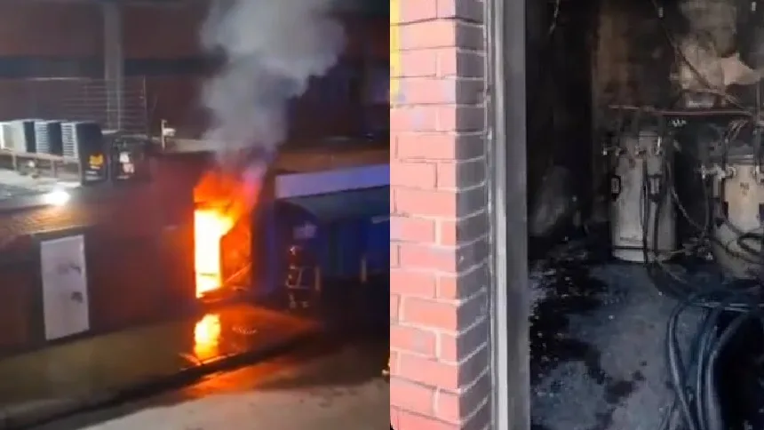 VIDEOS: Nuevo incendio de transformadores dejó sin luz a cientos de vecinos y desató protesta nocturna en Valencia