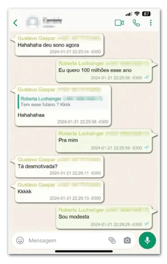 “Quero R$ 100 mi neste ano”, disse amiga de Lulinha em 2024