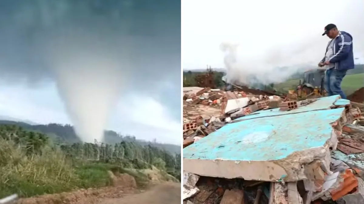 Ventos chegaram a 332 km/h durante tornado no Paraná, segundo Simepar