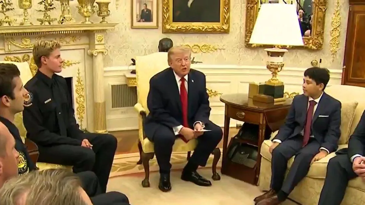 President Donald Trump tells 10-year-old rescued by teen lifeguard he “wouldn’t” have risked his life to save him