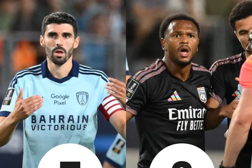 Les notes de Paris FC - OL : Lees-Melou précieux, Openda oppressé