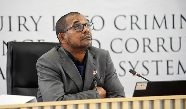 WATCH LIVE| Fadiel Adams continues testimony at Madlanga commission