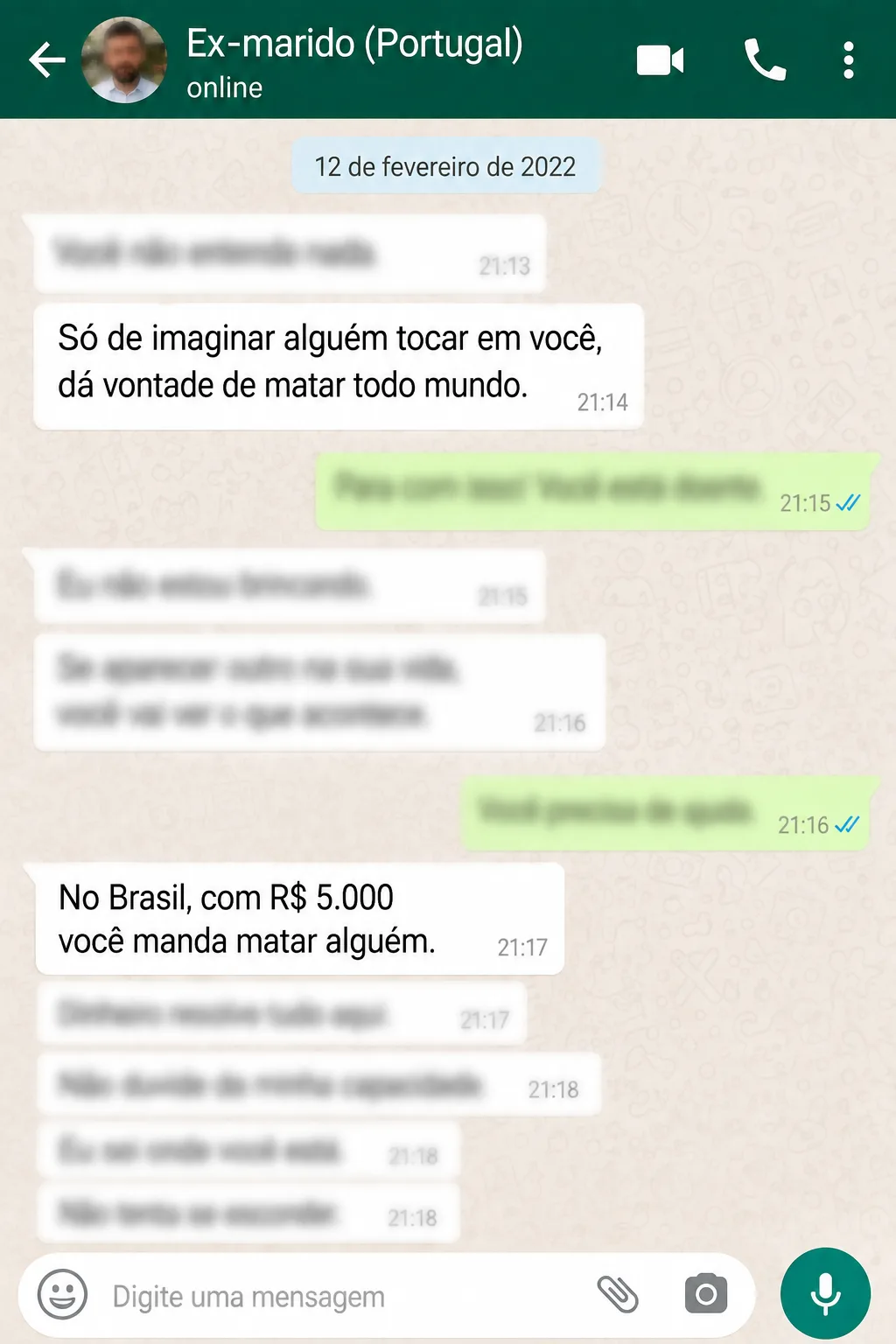Português é condenado após ameaçar ex e falar em “matar todo mundo”