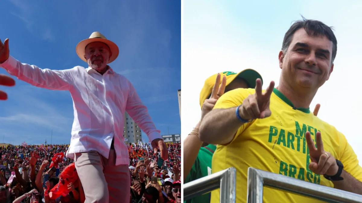 Lula y Flávio Bolsonaro iniciaron la campaña electoral con una fuerte disputa por la seguridad y la economía de Brasil