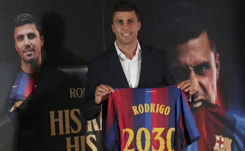 Rodri y su indirecta al Real Madrid: "El Barcelona era mi primera opción"