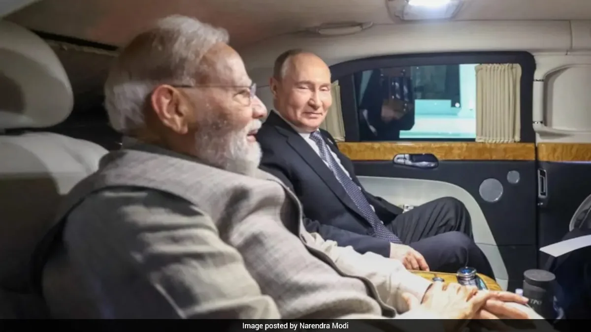 After Bilateral Meet, PM Modi Carpools With Putin For Nomad Games