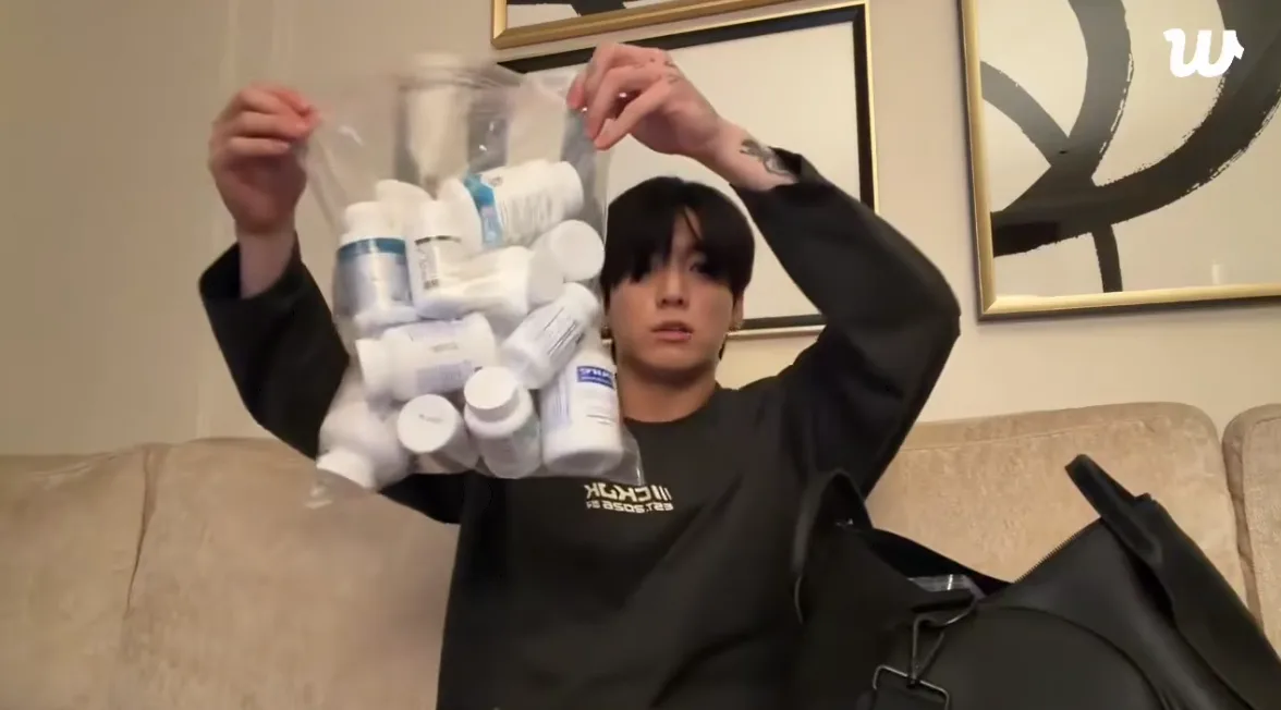 BTS 정국, 29세에 ‘약가방’ 한가득…“간수치 너무 높아 처방”