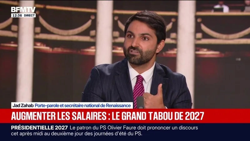 "Nous, nous disons qu'il faut augmenter les salaires", affirme Jad Zahab, porte-parole et secrétaire national de Renaissance