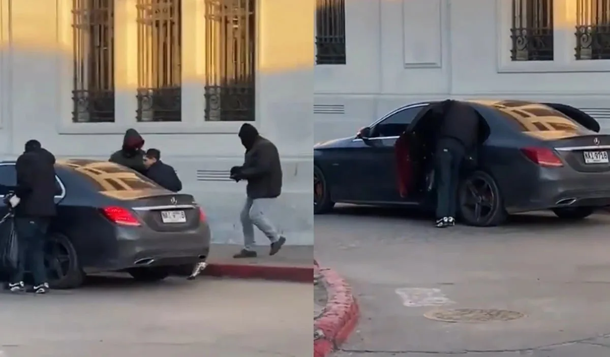 Entraron encapuchados y escaparon en un auto de lujo: el audaz robo a un banco del que habla todo Uruguay