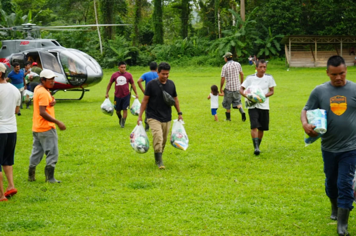 Operativo aéreo llevará ayuda a 475 familias indígenas afectadas por las lluvias en Costa Rica