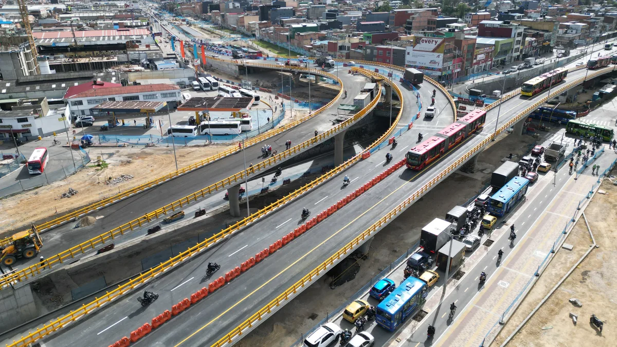 Puente de Venecia en Bogotá ya habilitó dos ramales: así opera el paso en la autopista Sur con carrera 68