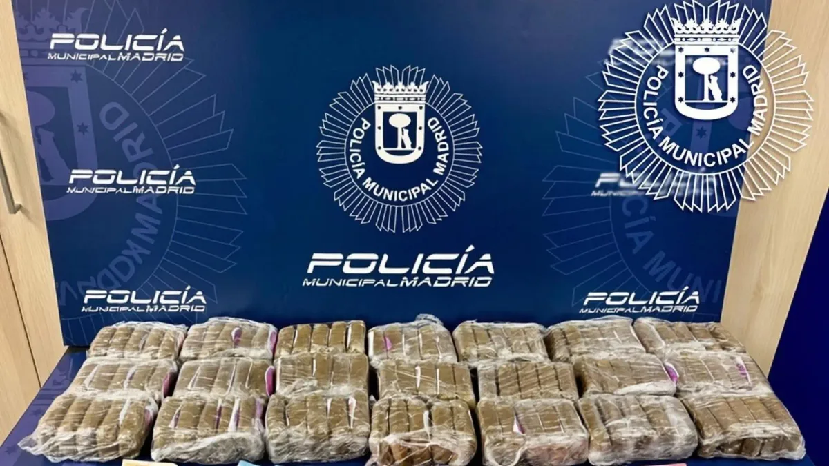 Las entradas de cocaína en España se hunden caen un 37% mientras que las de hachís se elevan un 29% durante 2025