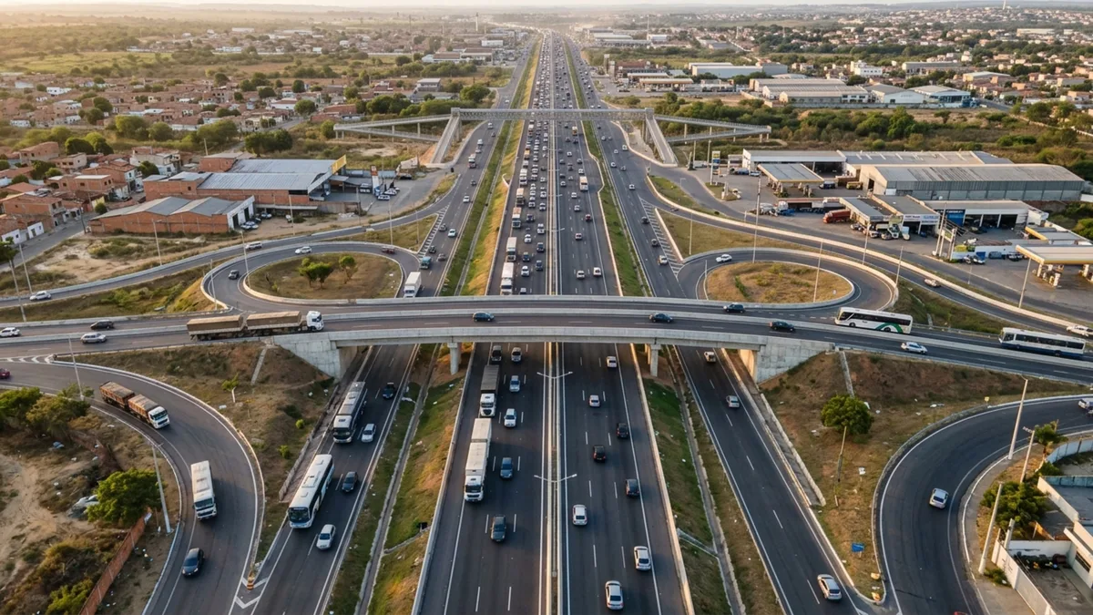 Três viadutos e quatro passarelas serão construídos em apenas 7,2 km para destravar uma travessia usada por 14 mil veículos todos os dias