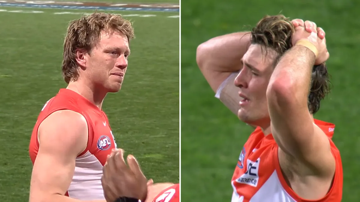 Sydney players shed tears after emotional week ends in victory over North Melbourne