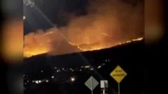 Watch: Wildfire seen near Reno as tens of thousands told to evacuate