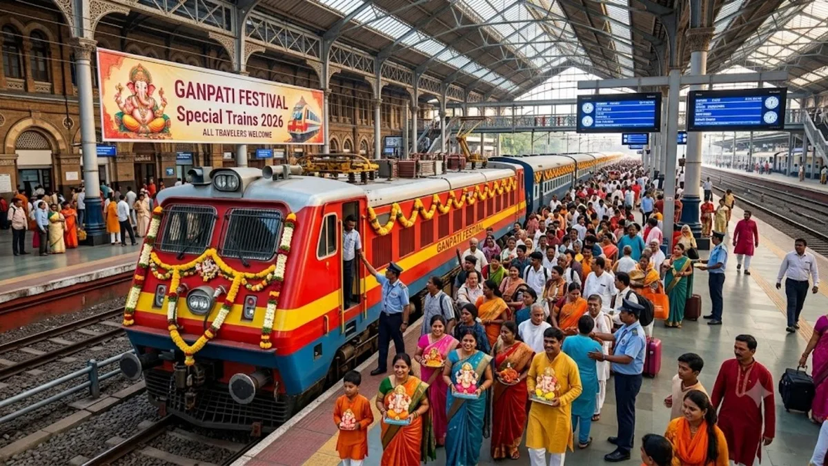 Ganpati special trains 2026: Over 1.17 lakh tickets booked, Railways issues advisory