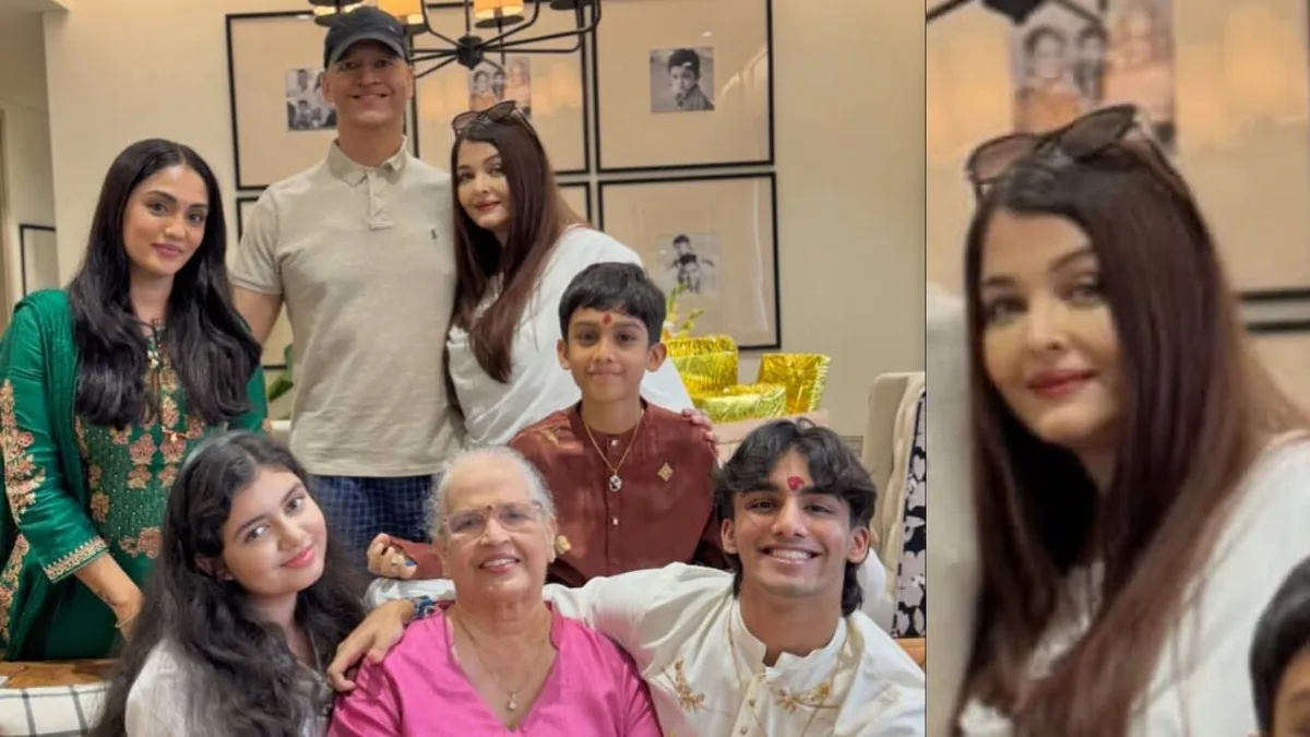 Aishwarya celebrates Raksha Bandhan with brother Aditya Rai, Aaradhya joins: PIC