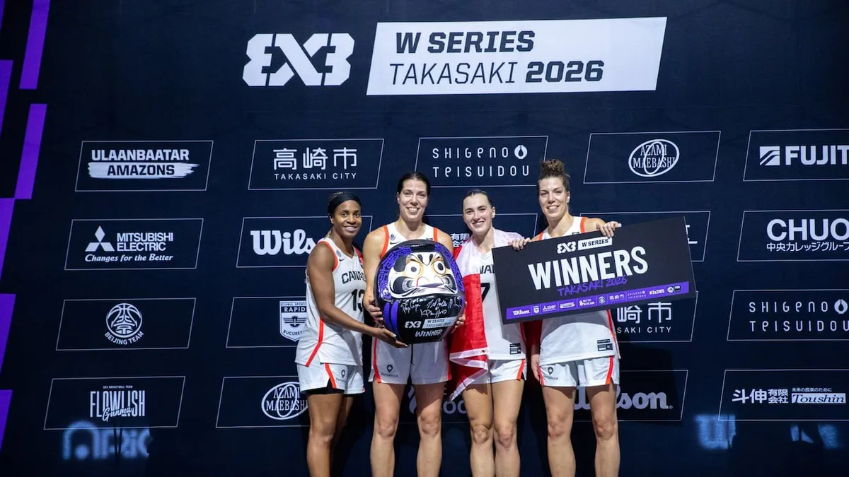Canada cap 3x3 Women's Series campaign with title in Takasaki