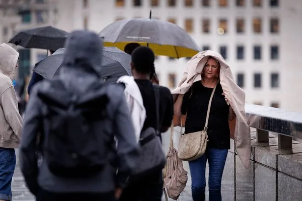 Met Office names 153 areas facing heavy rain on Saturday - full list of bank holiday washout