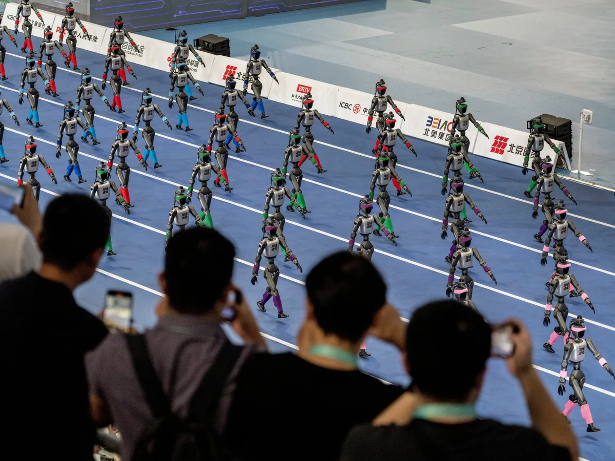 At China's robot Olympics, the finish line comes with a padded wall and a stretcher