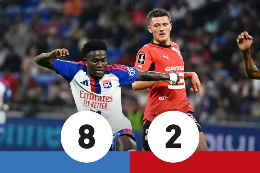 Les notes d'OL-Rennes : Nuamah a fait vivre un calvaire à Merlin