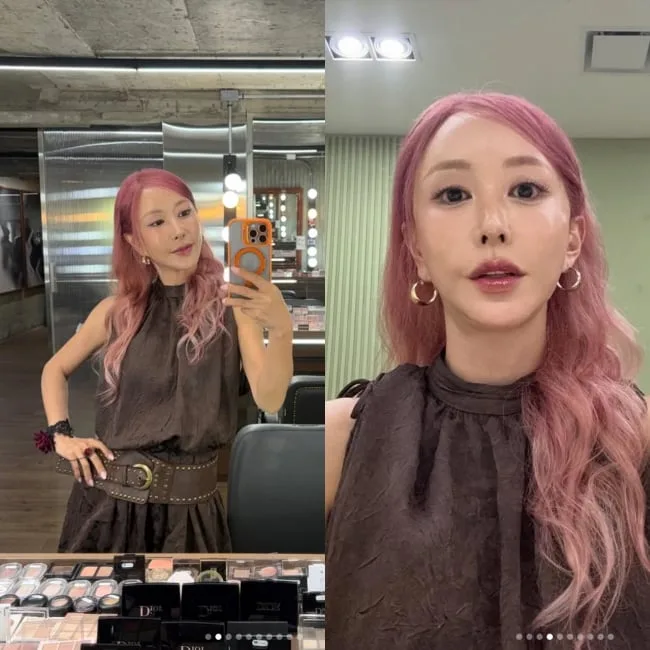 슈, 바다와 불화설 돌았는데..핑크 헤어로 S.E.S. 시절 소환 완료