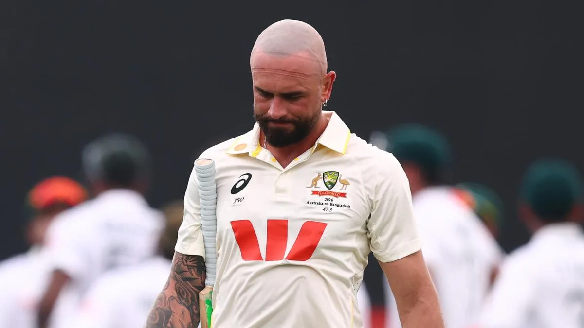 Australia has dropped Jake Weatherald for second Test match against Bangladesh