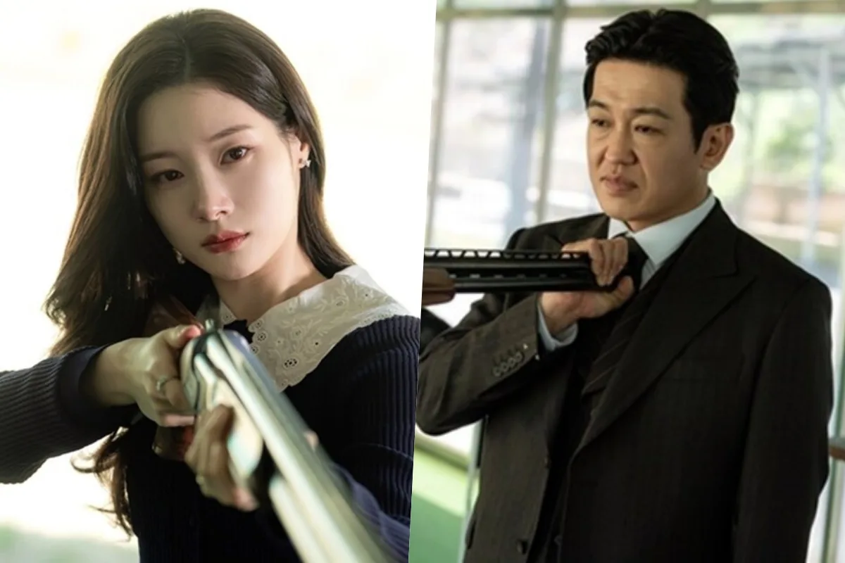 Jung Chaeyeon Aims A Gun At Her Father Heo Sung Tae In “Flex X Cop 2”