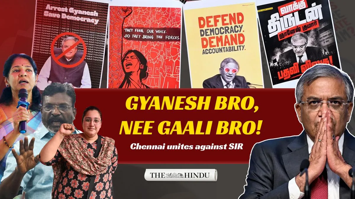 Watch: Chennai protest against CEC Gyanesh Kumar and SIR brings people together beyond party lines | Ground report