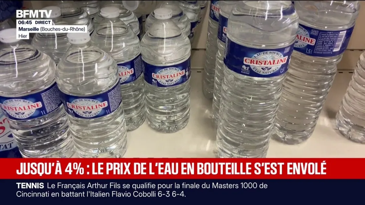 Le prix de l'eau en bouteille en hausse de 2 à 4% depuis le début de l'été, conséquence de la hausse du prix du pétrole