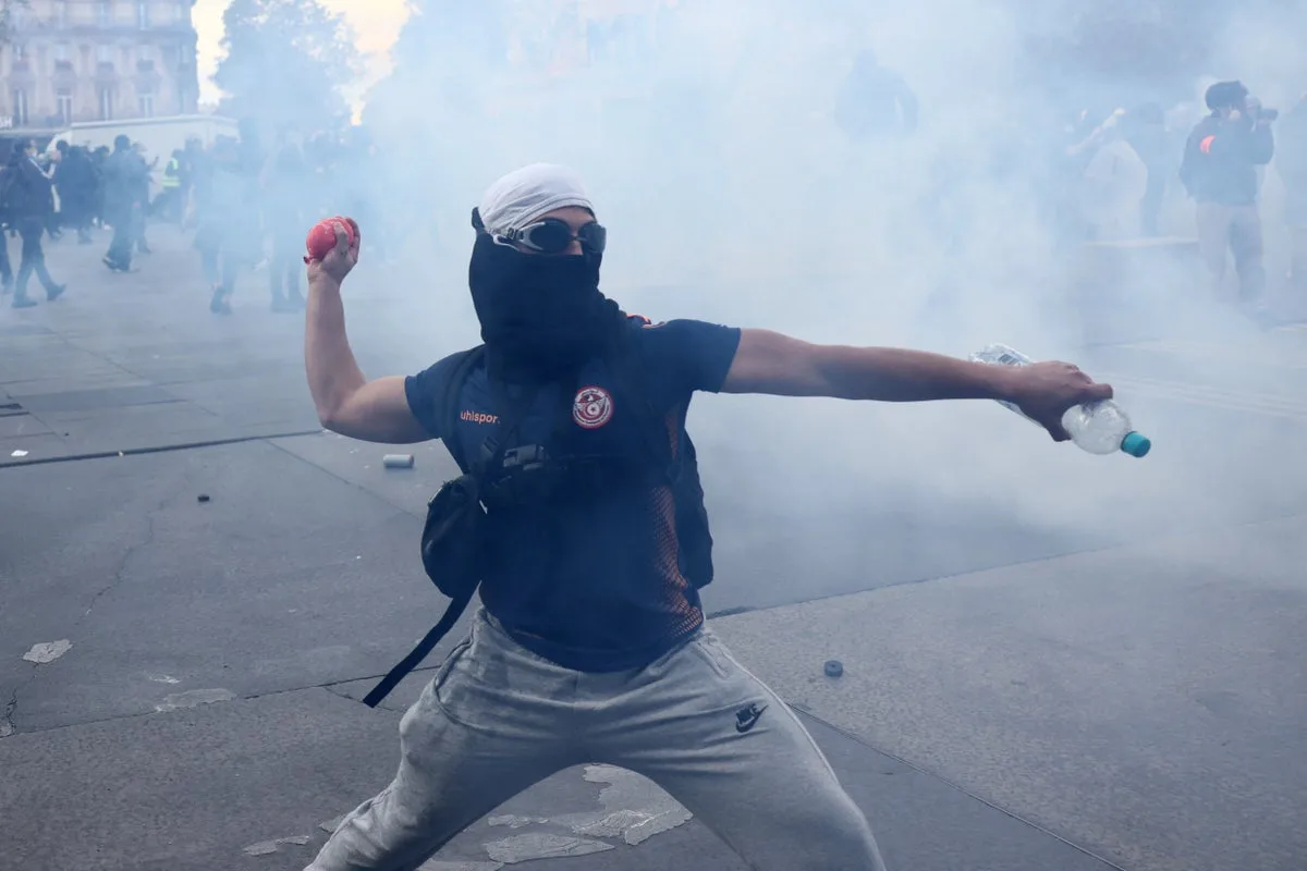 Tens of thousands protest across France over rising prices – with more than 150 arrests