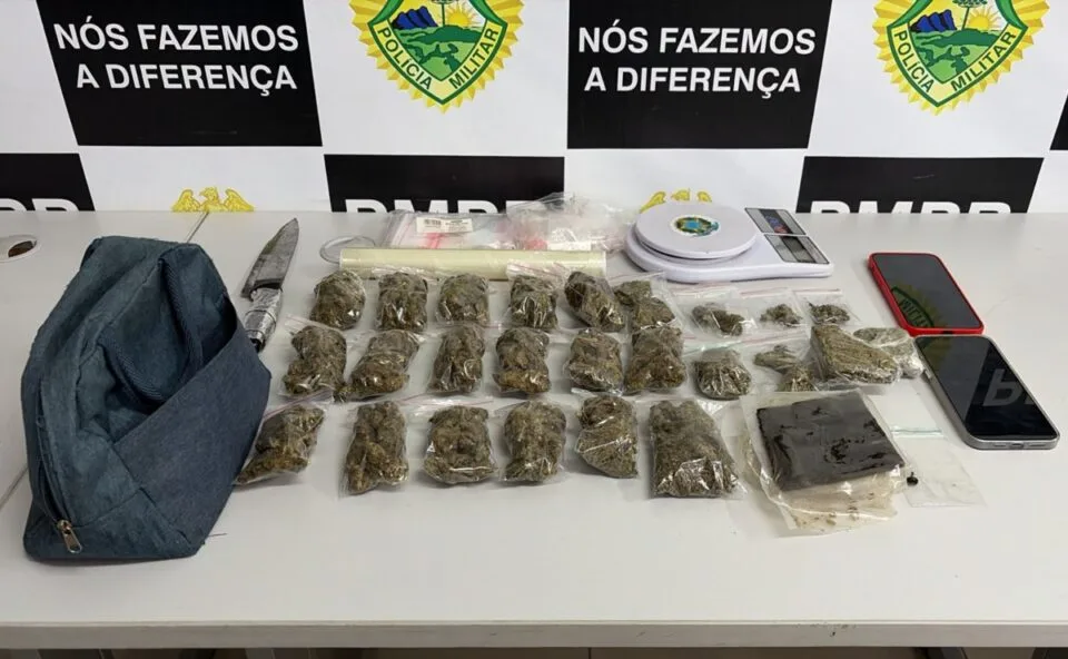 Até que a droga os separe? Casal é preso após PM encontrar maconha sendo preparada para venda no Sítio Cercado