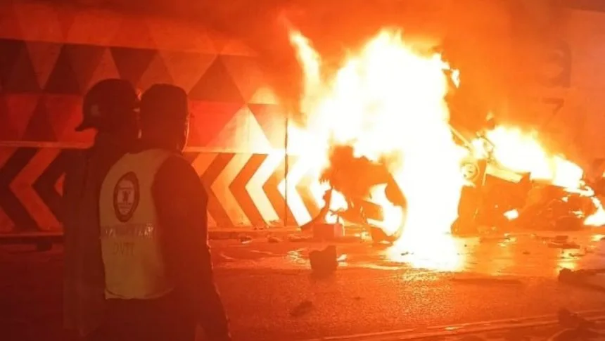Tragedia en Aragua: Dos primos murieron calcinados tras un choque en la ARC, viajaban de San Cristóbal a Caracas