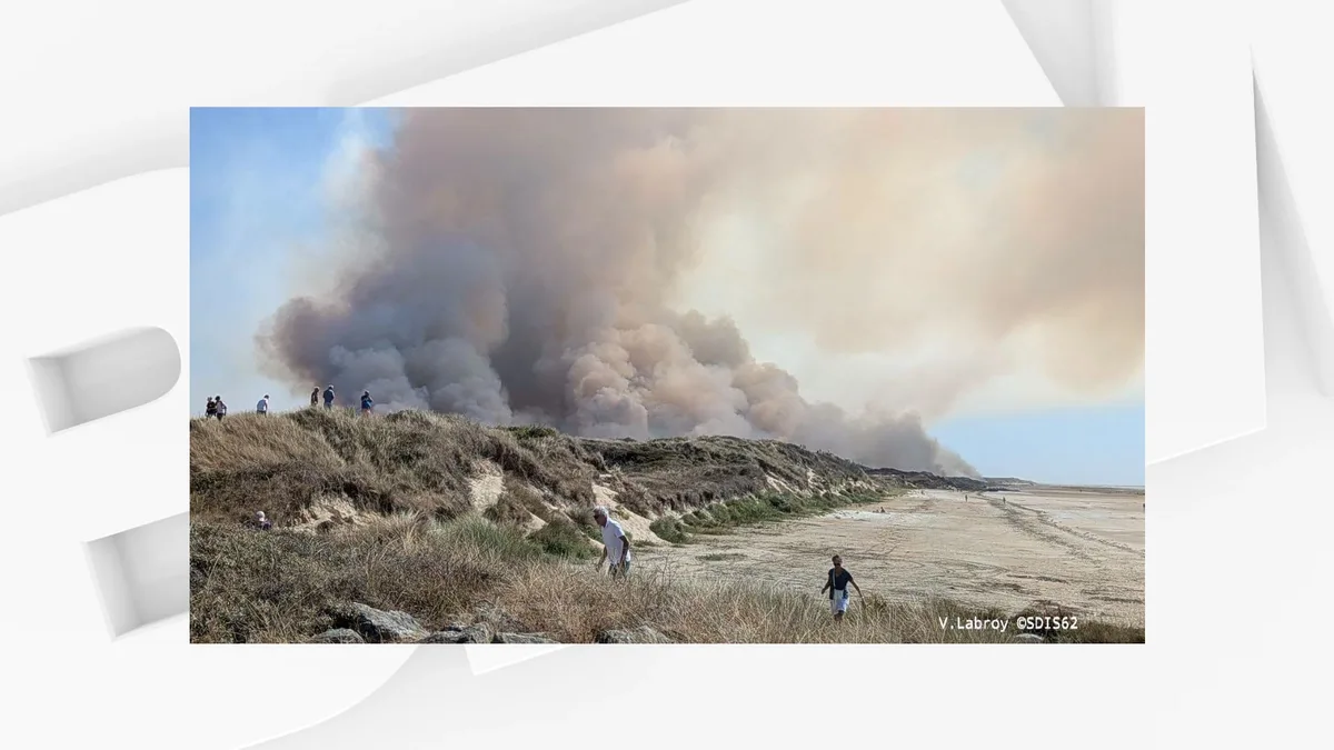 Incendies dans le Pas-de-Calais: les différents feux sont fixés, dix pompiers blessés lors des opérations
