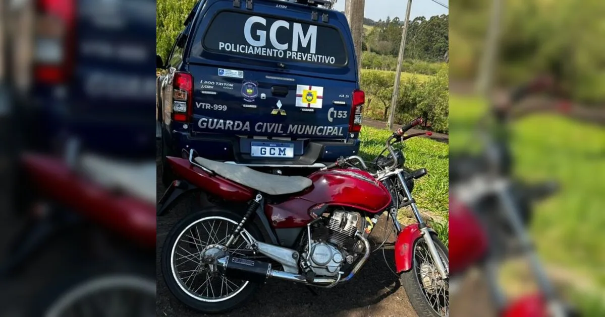 Homem é detido após GCM encontrar moto furtada caída em via pública