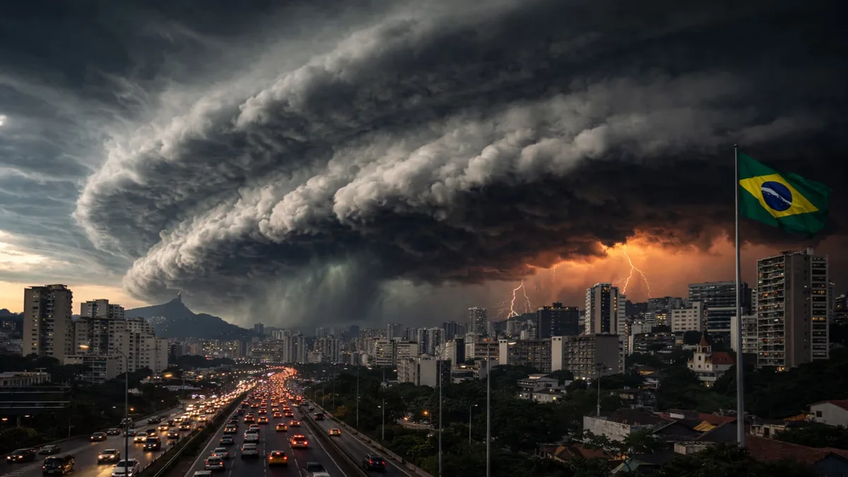 INMET emite alerta de chuva e ventos fortes para dezenas de regiões neste domino, 18; veja os riscos e como se proteger