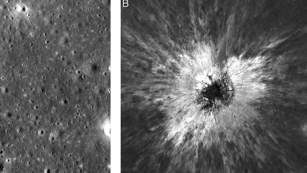 NASA spacecraft discovers massive new moon crater