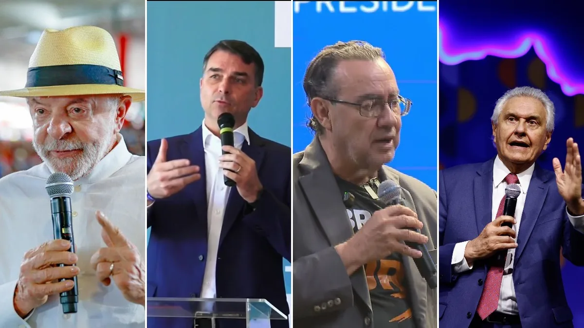 Lula, Flávio Bolsonaro, Caiado e Augusto Cury estreiam propaganda eleitoral no rádio e na TV; veja estratégias