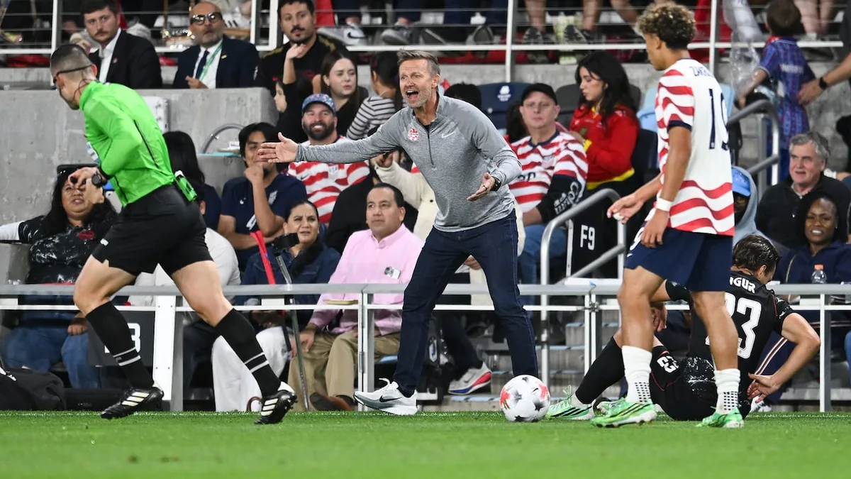 Head coach Jesse Marsch looking for more from Canadian men after friendly loss to U.S.
