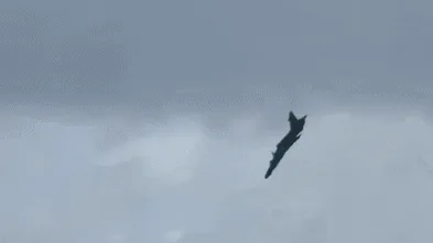 Close call for pilots and homes as RAF jet loses control and crashes