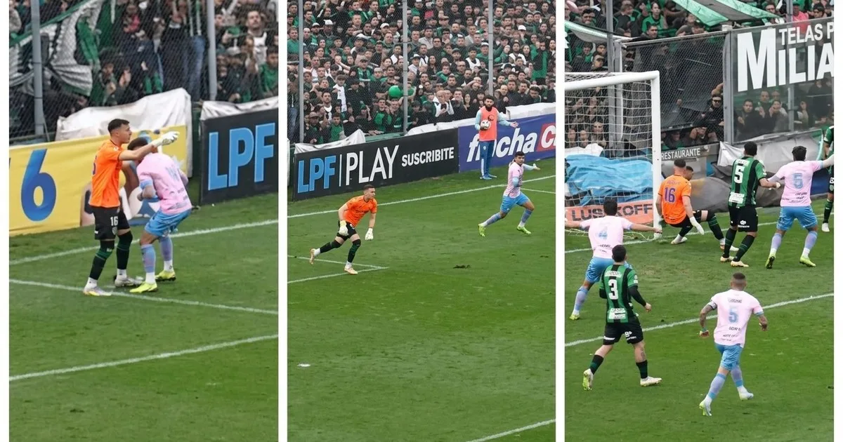 Video: el referí paró el tiro libre del 1 a 0 de Temperley a Nueva Chicago y después fue gol