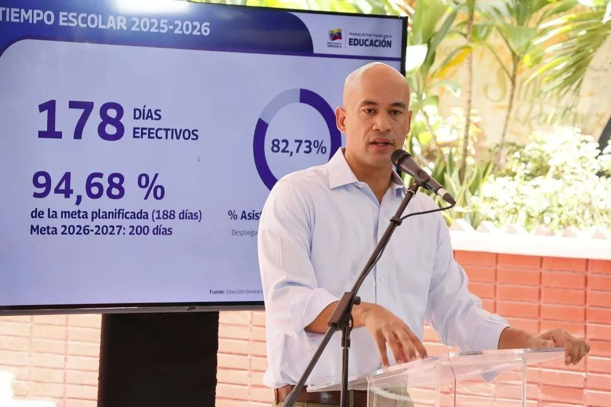 Héctor Rodríguez: el tiempo escolar de los niños es sagrado y debe respetarse