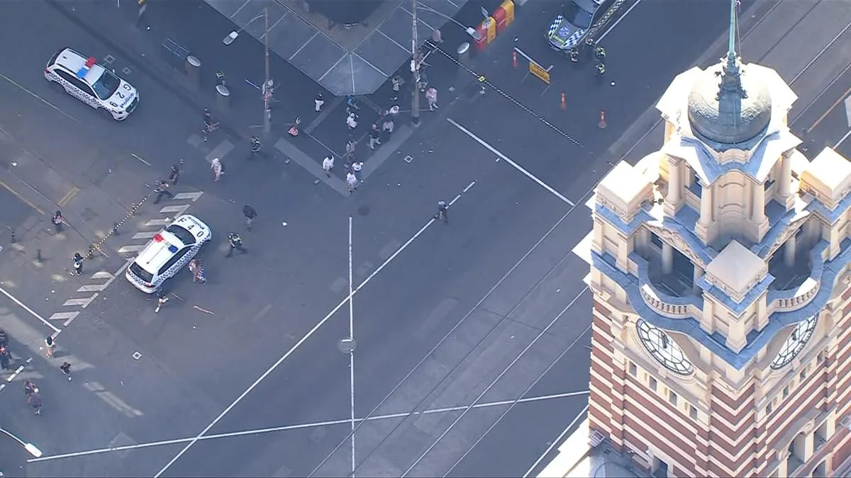 Teenager arrested after stolen car hits woman near Melbourne Marathon route