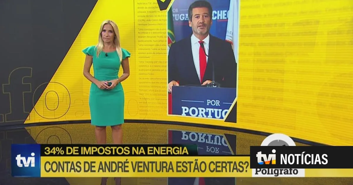 Polígrafo. Contas de André Ventura sobre os impostos na energia estão certas?