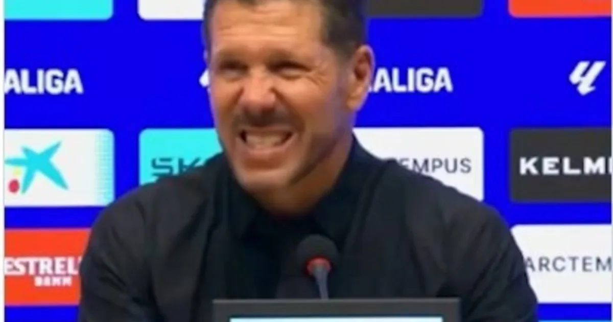 La alarma por mal tiempo que sonó en plena conferencia de Cholo Simeone
